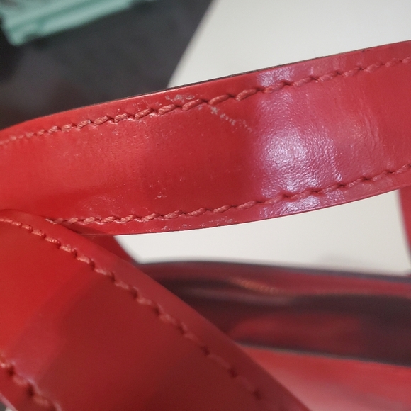Louis Vuitton Saint Jacques Handbag Red Epi Leather Purse - Picture 12 of 14